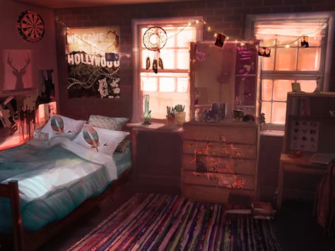 Rachel Amber's Room Life Is Strange Room, Rachel Amber Aesthetic, Bedroom Reference, Gacha Room, Rachel Amber, Max Caulfield, Amber Room, Arcadia Bay, Episode Interactive Backgrounds