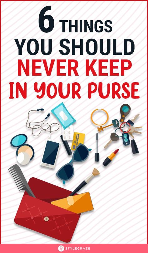 6 Things You Should Never Keep In Your Purse: To help you pack your purse with the right things, we’ve created a guide below which will help you understand what you shouldn’t carry in your purse. Take a look. #purse #fashion #tips #tricks Purse Contents Ideas, What Should I Keep In My Purse, What To Always Have In Your Purse, What To Keep In Purse, Purse Party Ideas, What To Pack In Your Purse, What To Carry In Your Purse, What To Put In Purse, Things To Carry In Your Purse