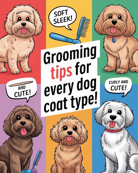 Did you know different coat types need special grooming? From types of coats like fluffy to sleek, find the best brushes for each. Proper dog grooming can prevent skin issues and keep your dog looking its best. Whether you have a Chinese Crested Dog or another breed, these tips will help you master dog brushing for every coat type! What kind of coat does your dog have? #gg #pethealthcaretips #dogcoattypes Coat Types, Curly Coated Retriever, Hairless Dog, Pet Nutrition, Dog Grooming Tips, Chinese Crested Dog, Wire Fox Terrier, Types Of Coats, Health Care Tips