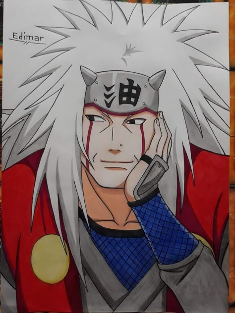 Might Guy Drawing, Jiraya Sketch, Jiraiya Drawing, Jiraiya Wallpaper, Jiraiya Icon, Drawing Of Anime, Naruto Uzumaki Anime, Naruto Drawings Easy, Iron Man Drawing