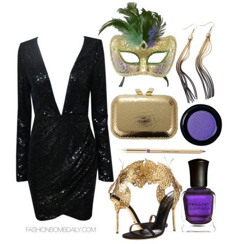 Winter 2014 Style Inspiration: What To Wear To A Mardi Gras or Masquerade Party Masquerade Party Outfit, Vintage Masquerade, Masquerade Ideas, Feminine Dressing, Ball Outfits, Madi Gras, Masquerade Outfit, Party Outfit College, 2014 Style