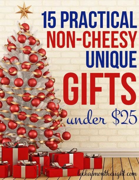 Unique, non-cheesy, quality, affordable, AND practical gift giving is always a tough decision. You could go homemade, but if you're like me, gifts... String Ornaments, Cheesy Gifts, Yankee Swap Gift, Reusable Sandwich Bags, Swap Gifts, Gifts Under 25, Christmas Gift Exchange, Dollar Gift, Clever Gift