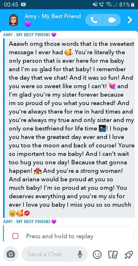 I love my best friend so much!!! Best Friend Text Messages, I Love My Best Friend, Best Friend Texts, Message For Best Friend, Love My Best Friend, Hand Pic, Happy Birthday Quotes For Friends, All My Heart, Girl Hand