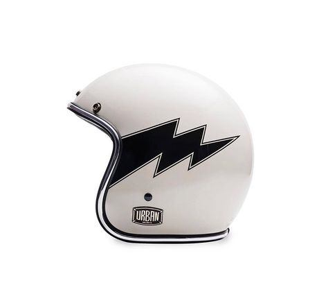 Helm Bogo Aesthetic, Motorcycle Helmets Art, Cool Bike Helmets, Jumpsuit Design, Cafe Racer Helmet, Motorcycle Helmet Design, Helmet Designs, Retro Helmet, Custom Motorcycle Helmets