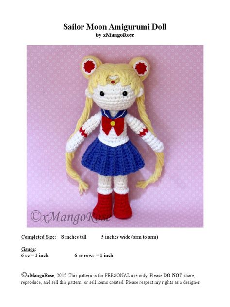 Sailor Moon Amigurumi, Moon Amigurumi, Crochet Textiles, Amigurumi Orange, Kimono Doll, Ballerina Crochet, Clothing Industry, Crochet Decrease, Basic Crochet