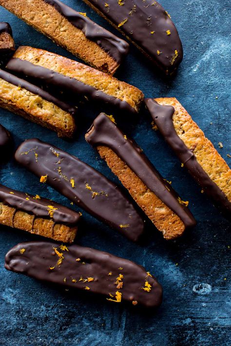 Chocolate Orange Biscotti, Best Biscotti Recipe, Walnut Biscotti, Orange Biscotti, Dark Chocolate Orange, Ultimate Cookies, Sally's Baking, Apple Dumplings, Biscotti Cookies