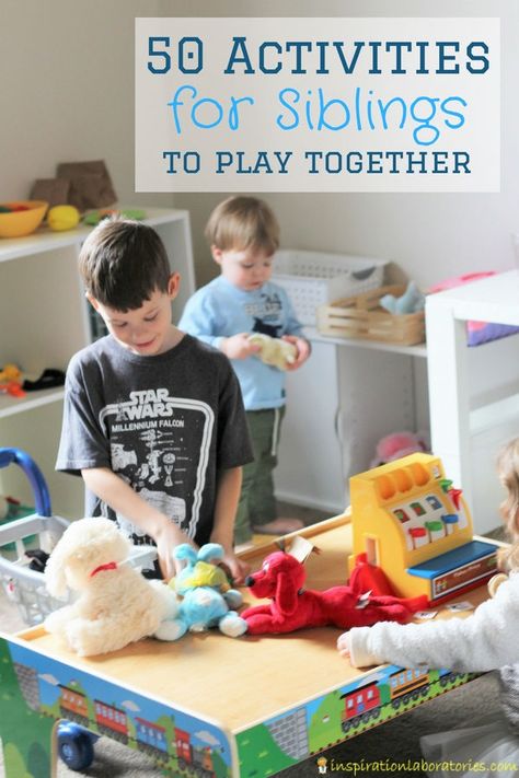 50 Sibling Activities - try this list of activities for siblings to play together. Some of the activities require no set up. Sibling Games, Activities For Siblings, Sibling Activities, Parenting Siblings, Instrument Crafts, Playful Parenting, Instrument Craft, Music Day, Homeschool Projects