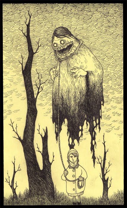 Don Kenn Don Kenn, Post It Art, John Kenn, Monster Sketch, Arte Occulta, Edward Gorey, Creepy Drawings, Monster Drawing, 다크 판타지