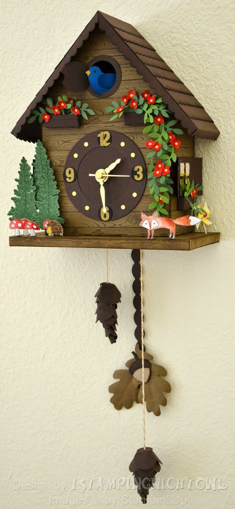 Cuckoo Clocks, Event Display, Window Seal, Old Clocks, Paper Art Craft, Antique Clocks, Christmas House, Paper Sculpture, Paper Projects