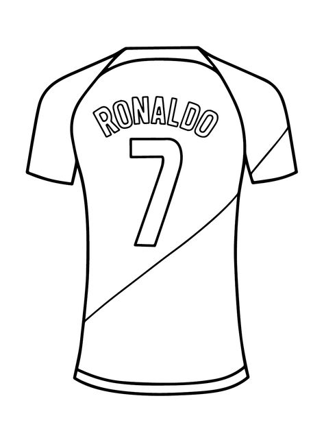 Cristiano Ronaldo Jersey, Ronaldo Shirt, Camisa Real Madrid, Football Ronaldo, Ronaldo Jersey, Football Coloring Pages, Ronaldo Soccer, Ronaldo Pictures, Sports Coloring Pages