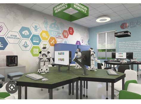 Robotics Classroom, Robot Programming, Stem Education, Classroom Design, Robotics, Kids Learning, I Hope, Education, Design