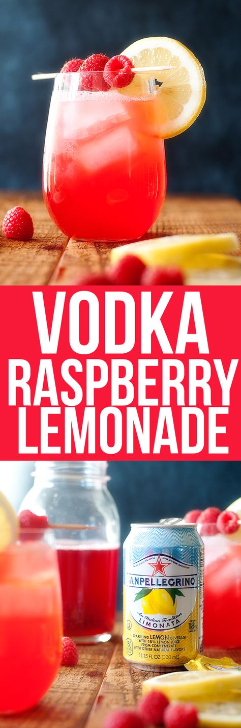 Raspberry Lemonade Vodka, Party Drinks Alcohol, Raspberry Vodka, Vodka Lemonade, Raspberry Syrup, Drinks Alcohol, Fancy Drinks, Vodka Drinks, Raspberry Lemonade