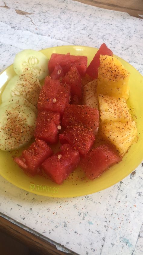 #watermelon #tajin #pineapple #cucumber #frutaconchile #summersnacks #snack #fruit #summerfun Watermelon With Tajin, Tajin Pineapple, Fruit With Tajin, Watermelon Tajin, Tajin Fruit, Pineapple Cucumber, Mexican Snacks, Summer Snacks, Peach Rings