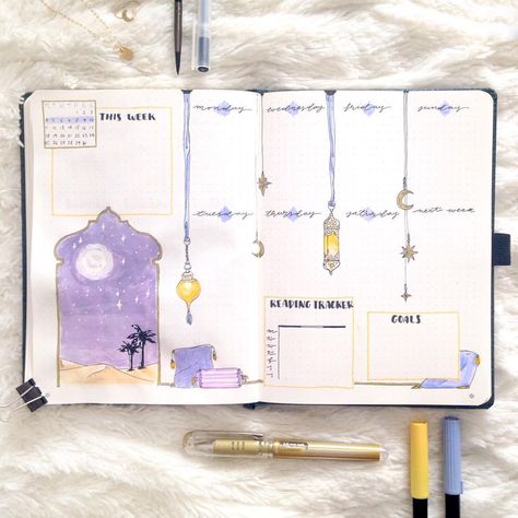 🇬🇧I'm trying out a different layout this week but I'm not sure if I like it.🌌 I do like how the door came out! Them Study Gram, Bullet Journal 2020, Bujo Planner, Bullet Journal Cover Ideas, Ramadan Activities, Bullet Journal Paper, Bullet Planner, صفحات التلوين, Bullet Journal Aesthetic