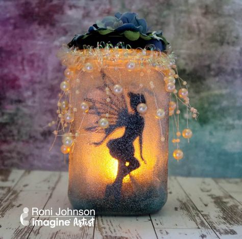 How to Upcycle an Old Jar into a Mystical Fairy Lantern Valentine Glass Jar Ideas, Fairy Light Bottles, Fairy Jars Diy How To Make, Glass Upcycling, Fairies In A Jar, Trippy Prints, Chanel Candles, Fairy Jars Diy, Fairy Mason Jars