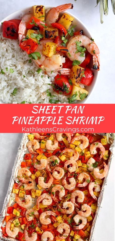 Shrimp With Peppers And Pineapple, One Sheet Shrimp, Polynesian Shrimp Recipes, Peppers And Shrimp Recipes, Shrimp With Pineapple Recipe, Pineapple And Shrimp Recipes, Shrimp Pineapple Recipes, Pineapple Shrimp Recipes, Shrimp And Pineapple Recipes