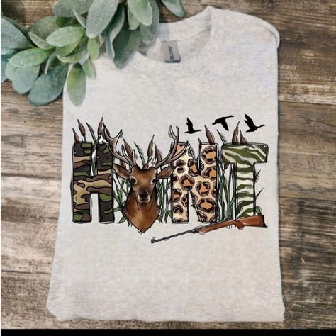 Cute Design ! Custom Made And Will Ship Within A Few Days! On Gildan Unisex Short Sleeve Check Out My Page For More Designs Cute Cheetah, Southern Outfits, Cute Country Outfits, Cute N Country, Hunting Shirts, Popular Color, Girl Stuff, Country Outfits, Cute Design