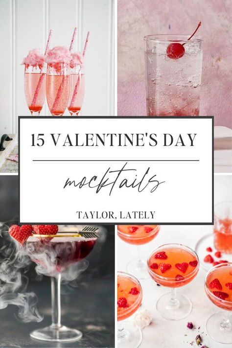 Top 15 BEST Mocktail Recipes For Valentine's Day - Taylor, Lately Raspberry Drink Recipes, Raspberry Sherbet Punch, Best Mocktail, Sherbet Punch Recipes, Pom Juice, Raspberry Drink, Valentine Drinks, Italian Cream Soda, Mocktail Drinks