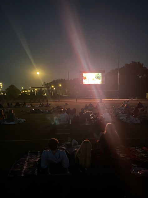 School Movie Night, Football Field, Movie Night, Football, American Football