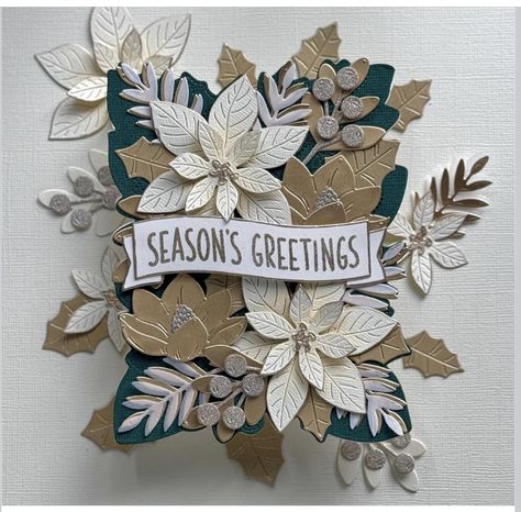 Xmas Theme, Concord And 9th, Christmas Poinsettia, Christmas Cards To Make, Card Layout, Christmas Cards Handmade, Christmas Tag, Xmas Cards, Flower Cards