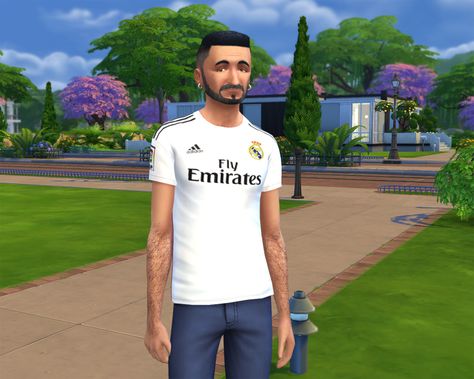 Alpha Sims, Ronaldo Hair, Male Sims, Barcelona Shirt, Male Clothes, Soccer Boys, Sims 4 Cc Finds, Ts4 Cc, Sims 4 Clothing