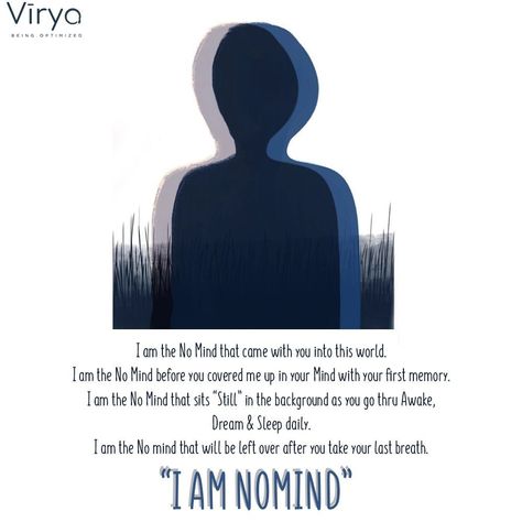 #NoMind is when you transcend the thinking and feeling processes to reveal a non-dual state of pure self-awareness a state of “#Being” called #Pure #consciousness.It is the non-changing cause of the everyday changing #universe.You just have to transcend inward to #experience it. Pure Consciousness, State Of Being, Food Packaging Design, Self Awareness, Food Packaging, Consciousness, Packaging Design, Universe, Mindfulness