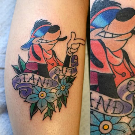 Goofy Movie Tattoo Ideas, Goofy Movie Tattoo, Claw Tattoo, 90s Tattoos, Couple Tattoos Unique, Movie Tattoo, Harry Potter Tattoos, Traditional Tattoo Art, American Traditional Tattoo