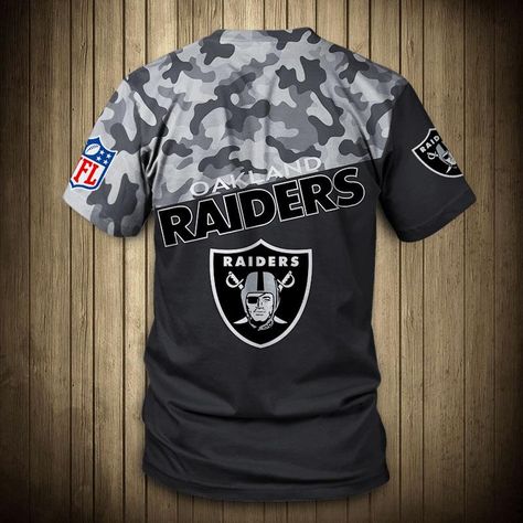 Oakland Raiders Military T Shirt 3D Short Sleeve Military T Shirt, T Shirt 3d, Staple Wardrobe Pieces, Las Vegas Raiders, Mens Sleeve, Unique Shirt, Oakland Raiders, 3d T Shirts, Wearing Clothes