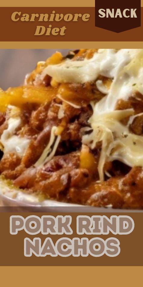 Try this delicious Pork Rind Nachos recipe. For more recipes follow my page. #carnivorediet #carnivore #healthyrecipes #upgradedhealth #recipes Pork Rind Snack Ideas, Carnivore Nachos, Pork Rind Nachos, Carnivore Snacks, Carnivore Diet Recipes, Pork Rind Recipes, Ground Beef Seasoning, Metabolism Foods, Pork Rind