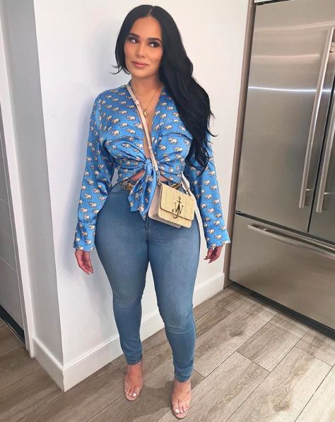 EXCLUSIVE: Emily B Was Asked To Return To ‘Love & Hip Hop’ Love And Hip Hop, Zebra Shirt, Emily B, Midnight Snack, Girls Night Out Outfits, Night Out Outfit, Cute Swag Outfits, Curvy Outfits, Fashion Killa