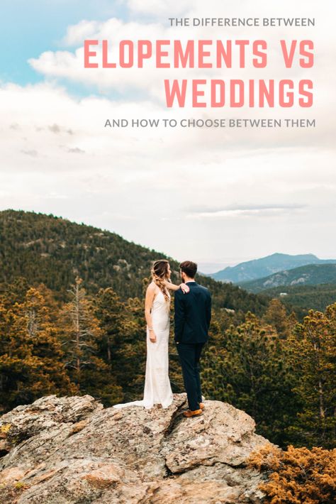 Types Of Weddings, Outdoorsy Couple, Elopement Planning, Mountain Engagement Photos, Small Weddings, Colorado Elopement, Wedding Timeline, Cute Wedding Ideas, Elopement Wedding