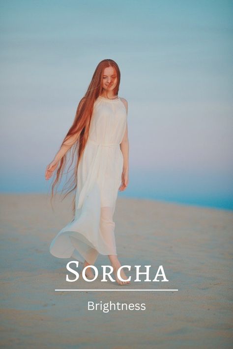 Sorcha meaning brightness #character #girlnames #characternames #characterinspiration #prettynames #prettygirlnames #writer #writing #author #nameideas #romanticnames #beautifulnames #princessnames #royaltynames #elegantnames #edgynames #romanticgirlnames #aesthetic #trendy #fairy #queen #fantasy #fae #faerie Names For Royalty, Fae Names Girl, Fae Names, Mystic Names, Mythical Names, Edgy Names, Romantic Girl Names, Writing Childrens Books, Female Character Names