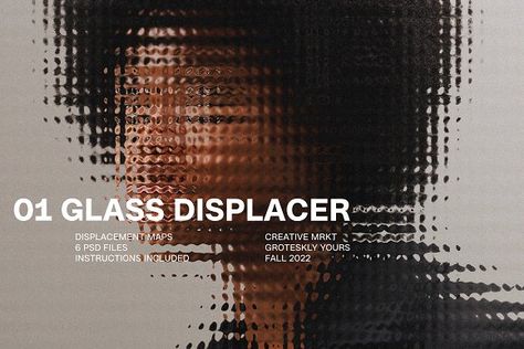 01: Glass Displacer for Photoshop by Groteskly Yours Studio on @creativemarket Photoshop Mirror, Photoshop Blur, Glass Photoshop, Glass Overlay, Mirror Texture, Image Editing Photoshop, Photoshop Filters, Reeded Glass, Photoshop Textures