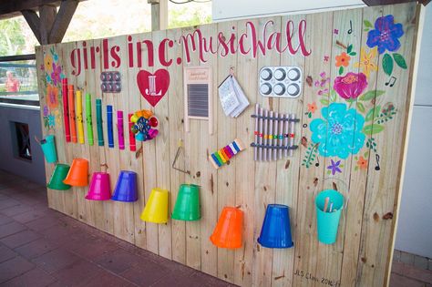 Outdoor Music Area, Playground Backyard, Kids Garden Play, Outdoor Kids Play Area, Preschool Playground, Children Playground, Music Garden, Preschool Garden, Sensory Wall