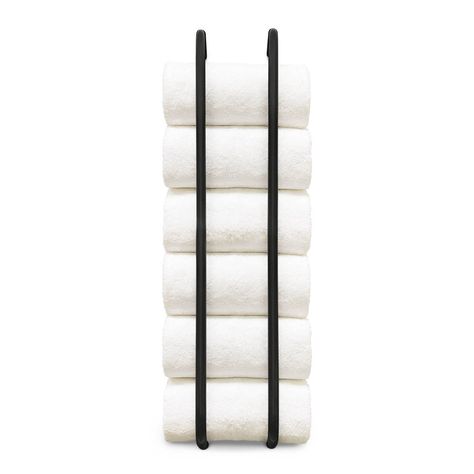 Wall mounted towel rack