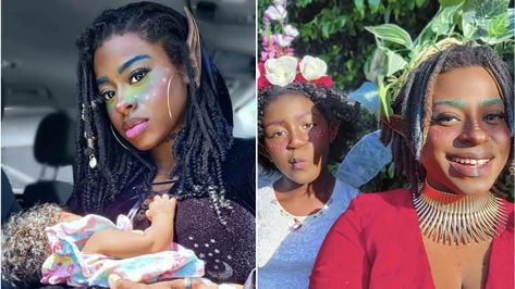 What Is Black Fae Day? The Story Behind Cosplay’s Magical Holiday — Interview | Allure Black Fae Day, Alt Hippie, Black Fae, Fae Aesthetic, Fairy Cosplay, Black Fairy, Black Actors, Jennifer Love Hewitt, Jennifer Love