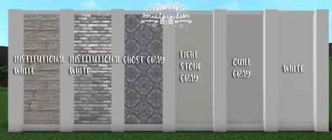 Roof And Wall Color Combination Bloxburg, Bloxburg Exterior Wall Ideas, Bloxburg Pallet, Bloxburg House Colour Pallete, Bloxburg Pallet Ideas, Bloxburg Color Pallete Cottage, Bloxburg House Pallete, Bloxburg Color Schemes, Wall Color Combination