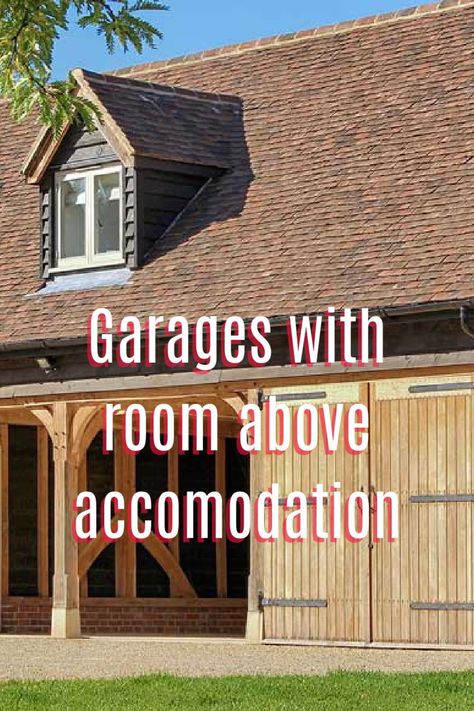 A look at converted garages and how you ca create a room above them to maximise space and create additional room in your home. Some gorgeous examples. Room Above Garage Ideas Layout, Rooms Above Garage, Room Above Garage Ideas, Garage With Room Above, Room Over Garage, Room Above Garage, Garage To Living Space, Oak Framed Buildings, Add A Room