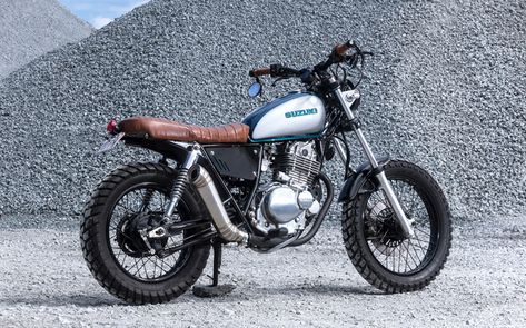 Suzuki GN250 Scrambler by Purpose Built Moto Suzuki Gn250, Suzuki Gn 125, Sportster Motorcycle, Moto Scrambler, Tracker Motorcycle, Scrambler Custom, Japanese Motorcycle, Bike Ideas, Motorcycle Garage