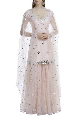 Embellished Kurta Sharara Set Mirror Work Dress, Sharara Designs, Kurta Sharara Set, Kurta Sharara, Traditional Indian Dress, Pakistani Dresses Casual, Trendy Dress Outfits, Designer Party Wear Dresses, Wedding Dresses For Girls