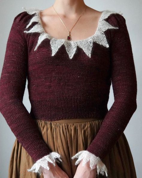 HELENE ARNESEN | Pattern release - the Medieval Ruffle Blouse! The Medieval Ruffle Blous is a classic, moody blouse inspired by the silhouette of the late… | Instagram Medieval Knitting Patterns, Medieval Crochet Pattern, Medieval Crochet, Unlogical Poem, Crochet Inspo, Pilgrimage, Knit Crochet, Knitting Patterns, Knitwear