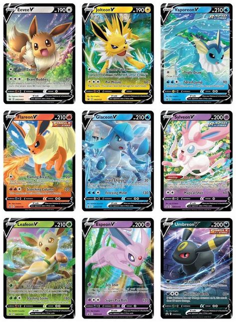 Pokemon Cards Printables Free, Eevee Pokemon Card, Pokémon Cards Rare, Printable Pokemon Cards, Mew Pokemon Card, Pokemon Go Cards, Pokemon Cards Legendary, Pokemon Tcg Cards, All Pokemon Cards