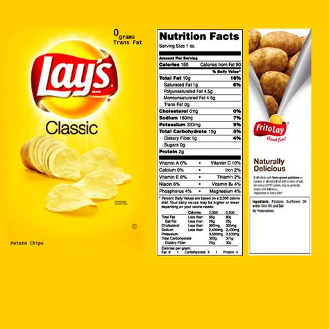 Chips Lays, Chip Bag Template, Lays Chips, Lays Potato Chips, Miniture Food, Bag Of Chips, Bag Template, Potato Chip, Doll Food