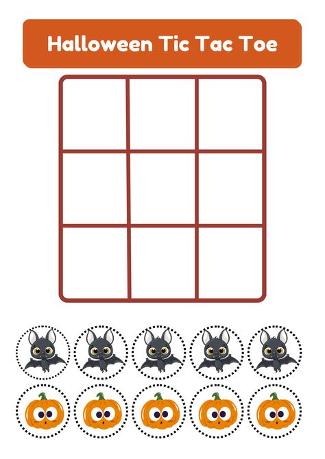 Free printable games, activities and craft templates for toddlers, preschoolers and kindergarten. These cute, fun and Free Halloween Printable Tic-Tac-Toe will be a bit hit with your littles trick or treaters Halloween Tic Tac Toe, Craft Templates, Trick Or Treaters, Free Printable Games, Halloween Activities For Kids, Games Activities, Halloween Printable, Trick Or Treater, Tic Tac Toe