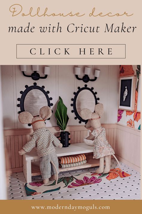 Cricut Maker Wood Projects, Cricut Dollhouse, T Craft, Plant Projects, Room Redo, Dollhouse Decor, Furniture Showroom, Diy Crafts For Home Decor, Dollhouse Accessories