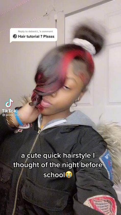 Cute hairstyles [Video] in 2022 | Black girl natural hair, Hair tutorial, Black girl long hair Ponytail Hairstyles For Black Women Weave Curly, Easy To Do Hairstyles For Black Women, Freshman Hairstyles Black, Slik Press Hairstyles Kids, Cute Easy Hairstyles With Weave, Natural Hairstyles For Graduation, Cute Quick Hairstyles For Short Hair, Cute Hairstyles For Medium Hair Black, Cute Slick Hairstyles