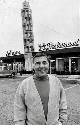 Arthur Castraberti owner of Prince Spaghetti House on Route 1, Saugus Massachusetts, in 1970. New England States, Vero Beach, Young Family, Local History, Portsmouth, Leaning Tower, Sarasota, Leaning Tower Of Pisa, New Hampshire