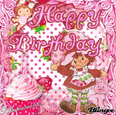 Wishing You A Happy Birthday:Strawberry Shortcake Style Strawberry Shortcake Birthday, Strawberry Shortcake Characters, Cute Happy Birthday, Happy Birthday Cakes, Finding New Friends, Kawaii Art, Happy Birthday Wishes, Happy Birthday Cards, Cake Art