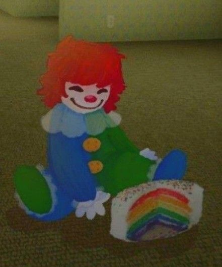 Remember To Smile, A Clown, Rainbow, Cake