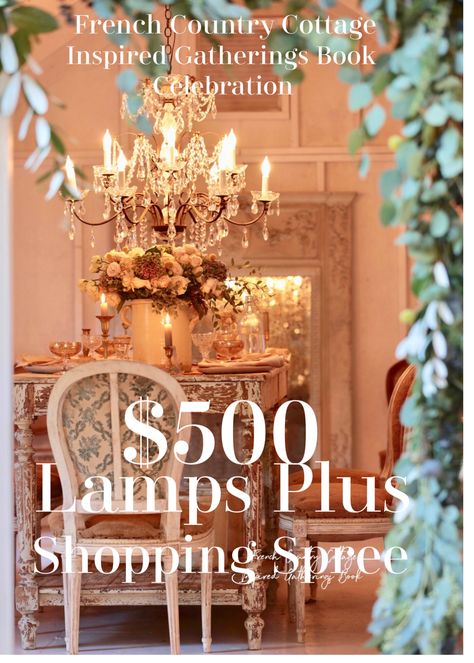 French style chandeliers to get the look & $500 Shopping Spree Giveaway - French Country Cottage Cottage Kitchens Small French Country Pendant Lights & Chandeliers, Cottage Kitchens Small French Country, French Country Pendant Lights, Cottage French Country, Schonbek Chandelier, French Country Chandelier, French Dining Tables, French Country Cottage, Dining Room Chandelier